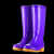 高筒防滑加绒棉雨鞋雨靴防水鞋桶胶鞋套鞋水靴女成人厨房保暖冬季 高筒8I5紫色带棉 拍大一码 6