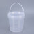 奥克文 25L透明小桶圆形塑料桶小水桶密封桶龙虾桶食物包装桶带提手