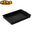 防静电方盘黑色物料盒零件工具元件盒塑料周转箱塑胶托盘浅盘胶盘 6号方盘外尺寸： 440*290*50mm