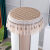 菲享空调防尘罩柜机盖布圆形空调套罩圆空调盖布立式圆柱空调盖巾 直径40cm 米色