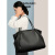 珀曼蒂（POMMARD）奢侈高端品牌包包女包大容量单肩包2024春季新款百搭通勤手提包 黑色(精美礼盒)