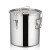 良至 不锈钢密封桶 不锈钢带盖储物桶密封桶储水桶手提式大容量提水桶圆桶 45*45cm容量70L