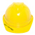 千井中国电建安全帽V型透气ABS监理建筑工地头盔J12637 黄色