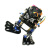 microbit开发板双足机器人步行舞蹈makecode图形化编程 蓝色(含V2.2主板)