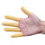指套一次性乳胶美容纹绣手指套无尘无粉米黄色/白色拇指套 米黄300个