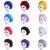 安巧象安巧象 月子化疗帽宽边高弹美容美发店专用护发帽子 浅紫 均码 