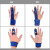 手指固定护具食指中指无名指固定支具关节变形受伤手指夹板保护套 蓝色升级款 均码