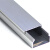 DS 铝合金方线槽 40*20mm 壁厚0.6mm 1米/根 外盖明装方形自粘地面