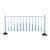 围栏栏杆公路栏马路防撞道路护栏厂区栅栏蓝白色城市锌钢分流隔离 高0.8米*长3米一米的价格