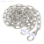 304不锈钢晾衣绳户室外晒衣绳防滑晾衣服铁链防风挂凉衣绳子 3mm链条4.5米+2个弹扣