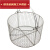 304不锈钢消毒筐方圆形网篓手提耐高温油炸器械沥水清洗篮框 直径45*高度20cm(圆形)