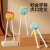 儿童筷子训练筷3岁6岁家用木质辅助器防滑宝宝专用硅胶学习 小兔学习筷1双