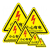 小心有电危险警示贴配电箱当心触电标识贴纸 机械伤人高温提示工业品 当心机械伤人三角形加厚PVCxy 3.5x3.5cm