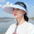 畅桑风扇帽成人充电帽女夏季沙滩遮阳帽运动户外空顶帽太阳帽 藏青（带风扇） 均码（55-60cm）可调节