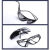 电焊眼镜劳保防风防沙防护防强光防打眼玻璃打磨切割护目镜 黑色-塑料普通款 1个