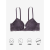 维多利亚的秘密（Victoria's Secret）蕾丝深V上托聚拢型文胸内衣女 96B7灰紫色 34C (75C)