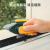  铸固 缝隙刷子 多用途清洁卫生间浴室地板刷无死角硬毛地缝刷 黄绿色