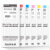 DX100 干式彩扩机彩色墨盒喷墨打印机墨水6色200ML 6色一套共6个