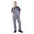 斯卡地尔（Scotoria）半袖工作服套装 分体式夏季半袖舒适高棉TC1501双灰色1套S码