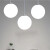 简约现代吧台服装店圆球形过道吊灯餐厅楼梯创意个性橱窗泡泡吊灯 单头35CM+LED暖白中性光