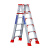 梯子人字梯楼梯铝合金加厚家用折叠多功能伸缩便携室内合梯工程梯 1.3米升级全加固双筋+腿部加强