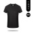 耀王 夏季圆领速干短袖工作服透气舒适t恤企业团建活动衫定制 黑色 XL 
