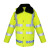 曼睩XY104厚棉衣黄色加厚生物绒内胆可拆卸反光棉衣防汛保暖雨衣