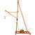 移动小型吊机室内室外吊机220v建筑装修起重上料吊运机升降机 移 移动400型30米
