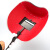 电焊面罩手持式红钢纸焊帽防烤脸火花帽子焊工氩弧焊烧焊防护全脸 红色塑料半自动（买二+一）