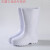 白色靴耐用高筒加棉靴雨鞋耐油耐酸工厂厨房保暖雨靴EVA胶 白色高帮EVA(不加棉) 39