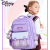 迪士尼（Disney）书包挂件女生小学生1一3一4一6年级轻便减负大容量儿童书包女孩 紫色小号(收藏带挂件+手表+3徽章