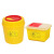 途百圆型黄色利器盒1L卫生所锐器盒 小型废物桶医院诊所用针头收纳桶 