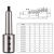 基克孚 车床尾座侧固式变径套U钻刀套莫氏扁尾 MT6-SLA40内孔大小40 
