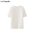 La Chapelle拉夏贝尔/La Chapelle字母圆领短袖T恤女百搭宽松打底上衣夏季 白色 S