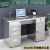定制304不锈钢办公桌车间医疗实验室桌子长方形台式电脑桌加厚带抽屉 1.2米五斗一门304