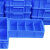 稳斯坦 WST012 零件盒分格箱 加厚多隔塑料收纳盒工具物料分类盒周转箱 小八格箱#372*276*80