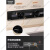 松下（Panasonic）轨道插座家用可移动滑轨厨房餐边柜电力导轨磁吸滑道明装插排 黑色60cm3个五孔
