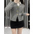 COZOK2024早春新款学院风V领毛衣开衫女设计感小众韩系独特针织衫上衣 红色