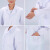 白大褂男长袖医生服短袖实验服隔离衣大学生化学护士工作服防护服 短袖-的确良材质（薄款） S