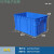 定制零件盒周转箱物料盒收纳盒配件箱塑料盒胶框五金工具盒长方形 1号蓝【710*455*180】