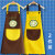 时尚围裙家用厨房防水可爱日式定制logo印字男女罩衣围腰围兜大人 咖底黄袋+黄底咖袋柠檬 （2