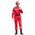 久匀长袖防静电套装工作服救援服应急户外地震水上救援服 红色 2XL