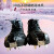 久臻 YZF61 18齿不锈钢简易冰爪 雪地登山防滑鞋套 桔色L码(40-45码鞋) 