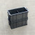 加厚长方形塑料收纳箱带盖五金零件盒小号黑色工具箱不是防净电箱 黑色+可拆无格箱 收纳零件盒