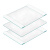 天能WB电泳玻璃板制胶凝胶薄板厚板蛋白玻璃短板/厚板 锡萌厚板168-1609 1.5mm 5片/盒