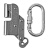 高空自锁防坠器防止坠落施工保护器 风电防坠器O型锁 适用于8mm钢丝绳