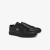 LACOSTE 法国鳄鱼 皮革男士板鞋 Gripshot 日常户外运动鞋 透气轻便圆头平底休闲鞋 黑色 39.5