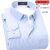 杉杉（FIRS）品牌加绒加厚衬衫男蓝色条纹冬季商务休闲中年爸爸加棉保暖衬衣 FQC55-1加绒T 38