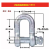 马蹄卸扣U型吊环拖车小型卡扣美式国标重型起重弓形D形高强度卸扣 国标U形卸扣2吨