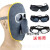 恒百思电焊面罩焊工面具玻璃眼镜电焊镜防烧脸气焊氩弧焊烧焊 面罩+3个白镜+头带